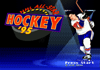 NHL All-Star Hockey 95 (USA) Title Screen